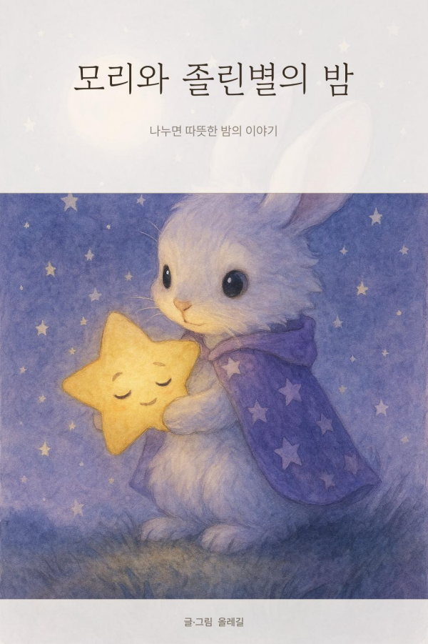 모리와 졸린별의 밤 표지 그림