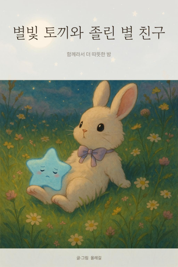 별빛 토끼와 졸린 별 친구 표지 그림