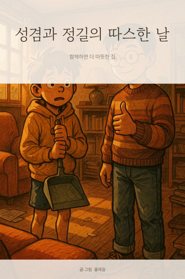 성겸과 정길의 따스한 날 표지 그림